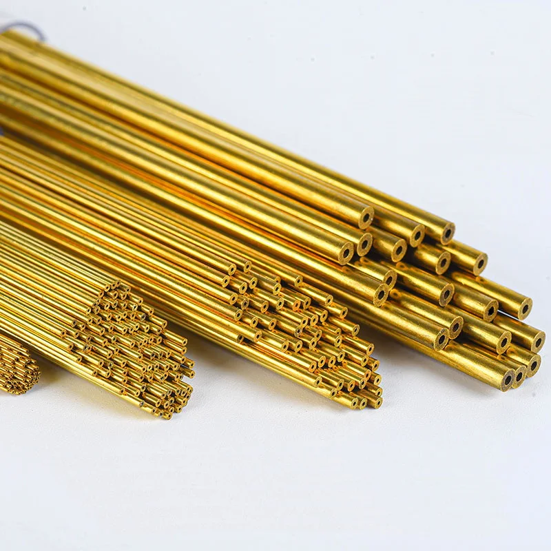 20-100pcs Drilling Brass Electrode Tube OD0.3-3mm Length 400mm Single Hole for EDM Drilling Machine