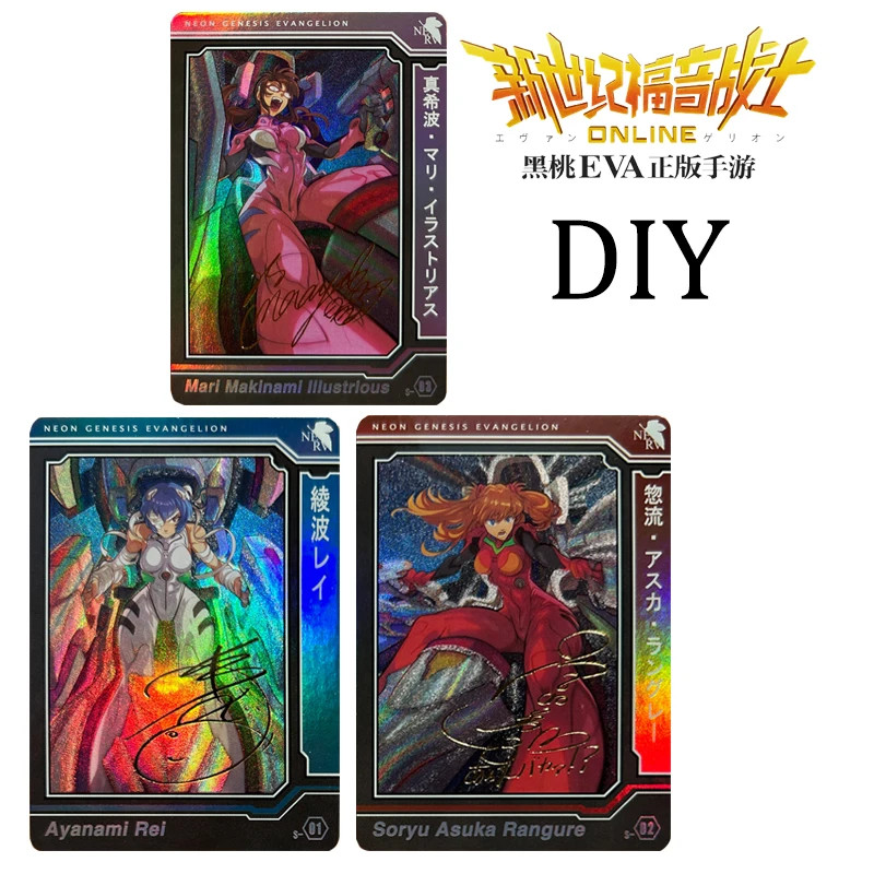 

NEON GENESIS EVANGELION DIY Ayanami Rei Asuka Langley Soryu Katsuragi Misato Christmas birthday gift collectible foil stamping