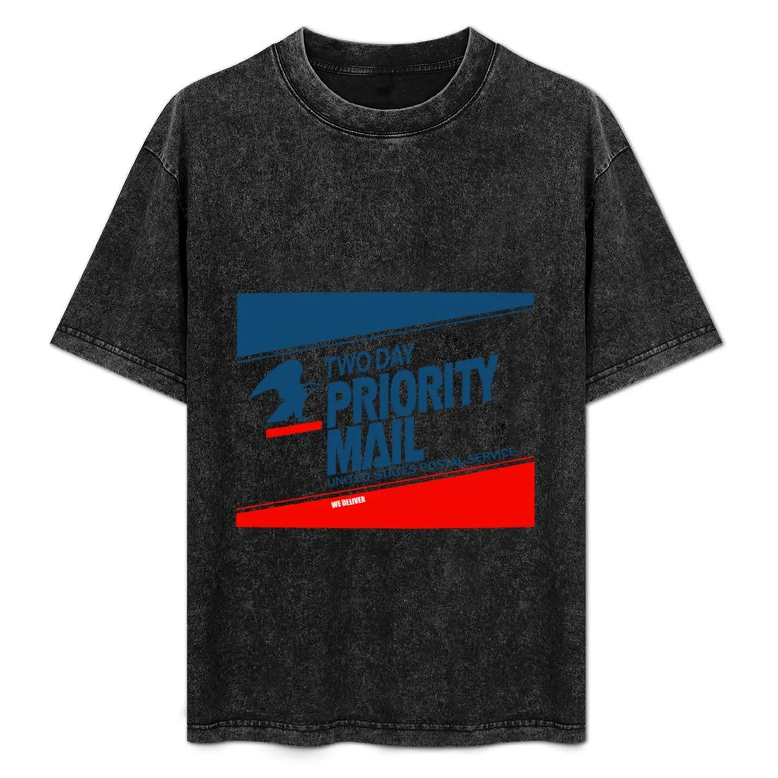 

Classic 80s Two Day Priority Mail T-Shirt Basic Solid Color Short Sleeve Cotton Top