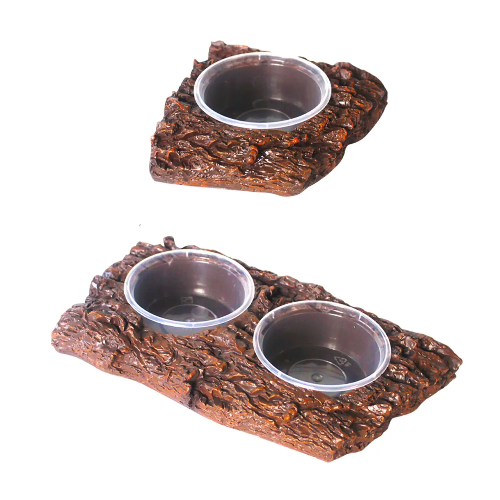 Feeder Dish Reptiles Drinking Amphibians Feeding Reptile Food Water Bowl for Chameleon Bearded Dragons Snake Hermit Crabs Turtle