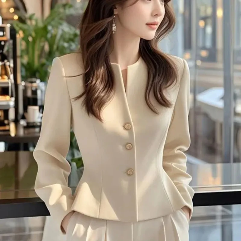 Short Jacket for Women Spring Autumn Blouson New in Outerwears Coats Woman Products Clothing Promotion Korean Style Cheap Great