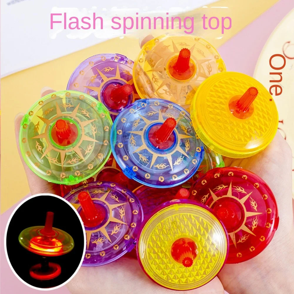 12/24 Pcs Fun LED Luminous Spinning Top for Kids Birthday Halloween Christmas Carnival Party Favors Pinata Fillers Kids Rewards