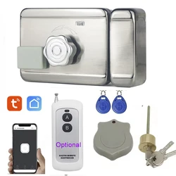 Tuya Remote Control Lock For Door Entry System Electric Motorized Lock 125KHZ ID Fechadura inteligente Access Control
