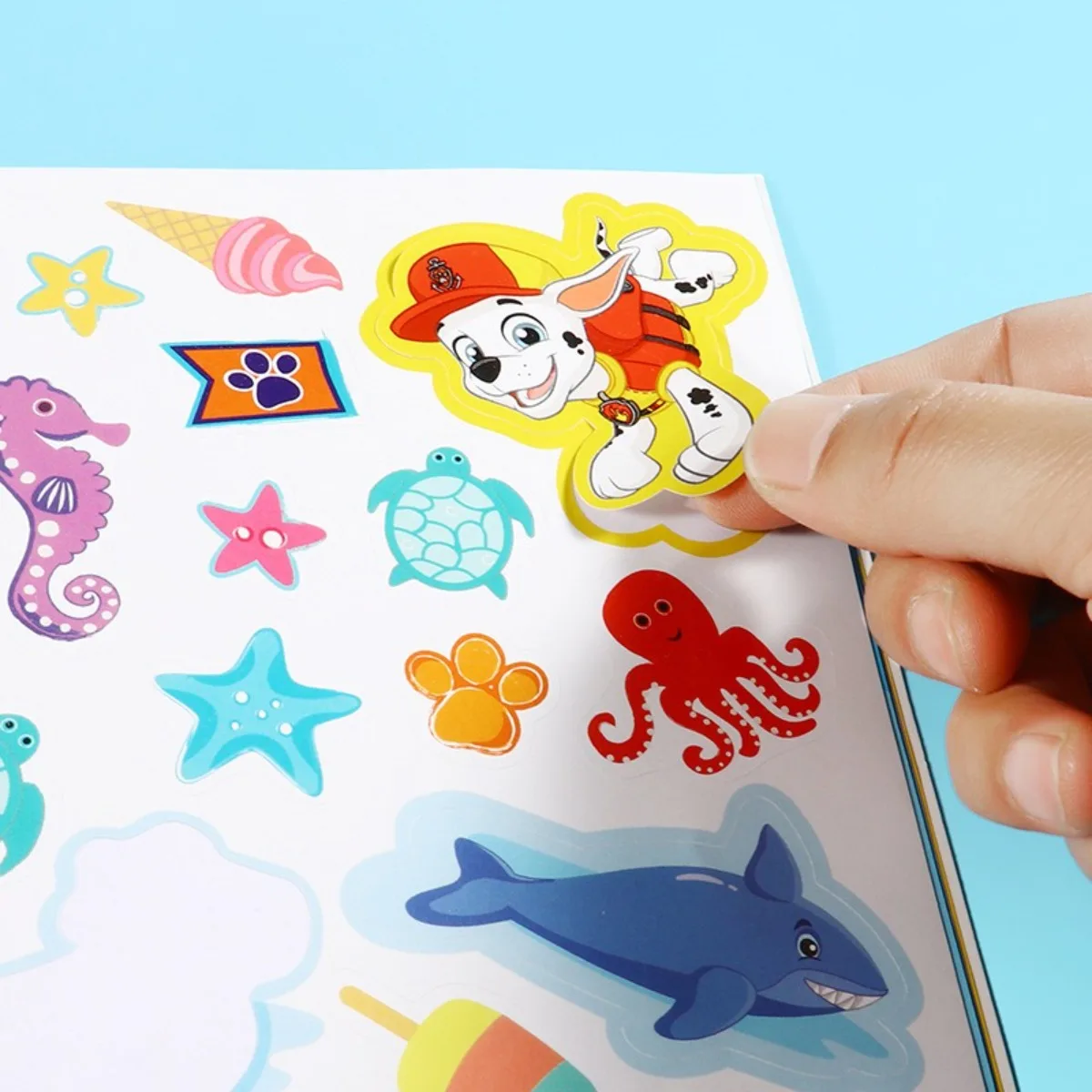 كتاب أنشطة ملصق باو باترول الجديد - ملصقات كرتونية ممتعة وأنشطة تعزيز الدماغ - هدية مثالية لعيد الميلاد #5