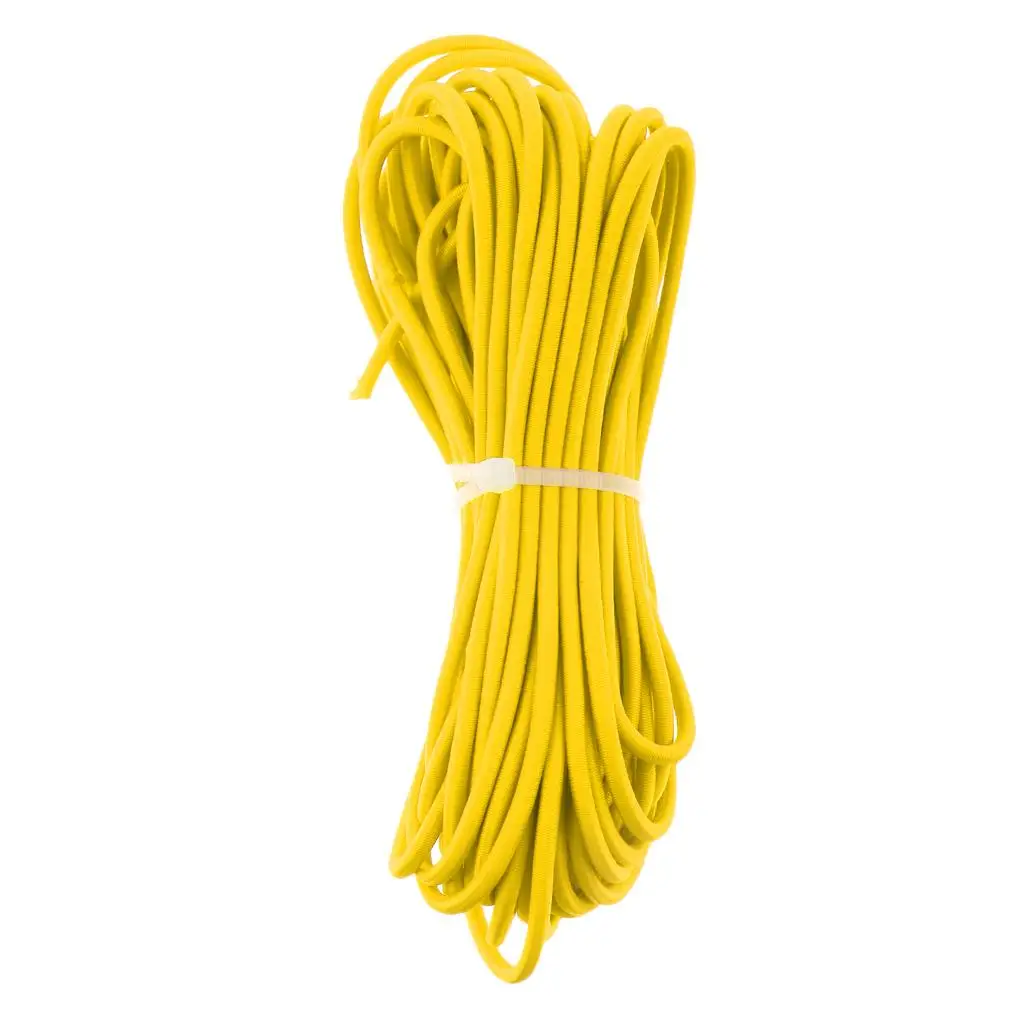 2xelastic Bungee Rope Shock Cord Tie Down per portapacchi barche 10m giallo