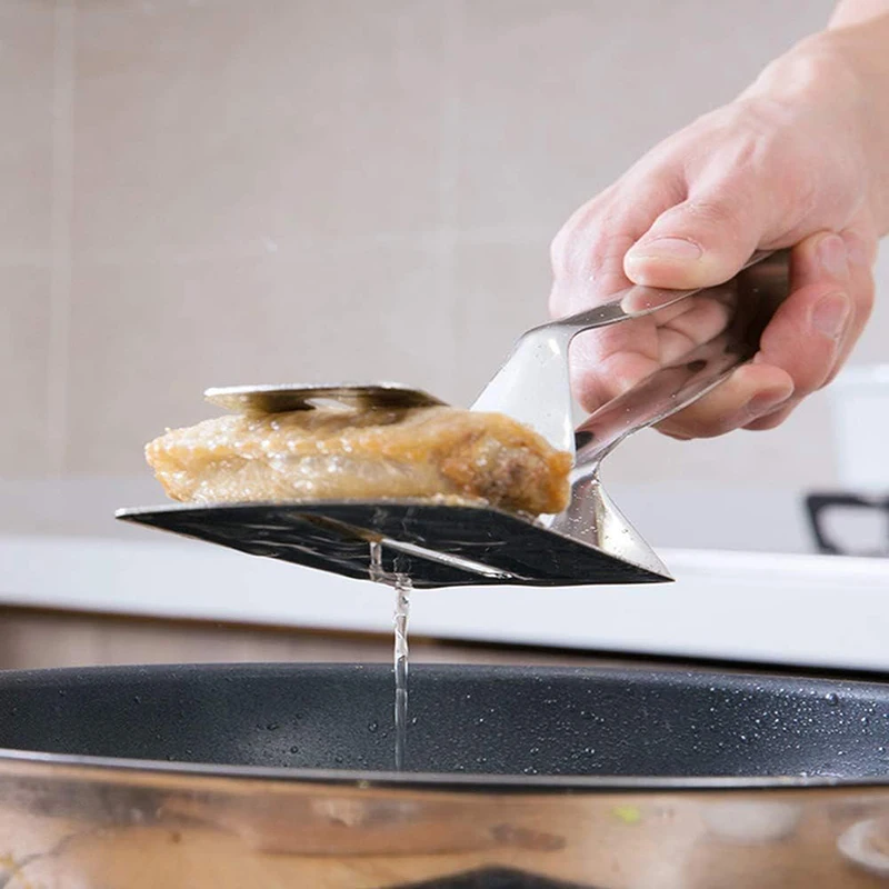 Christmas Stocking Stuffers 304 Stainless Steel Steak Tongs - Cozy Home Kitchen BBQ Steak Tongs Christmas Holiday Cooking Tool - Image 3