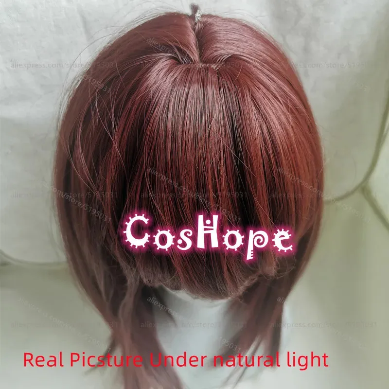 Momo Ayase Cosplay Perücke 43 cm Kurze Rotbraune Perücke Cosplay Anime Cosplay Perücken Hitzebeständige Synthetische Perücken