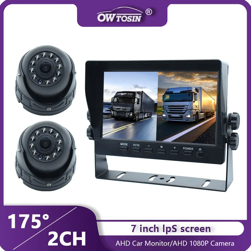 

Full 1920*1080P AHD 7Inch IPS Screen Car Monitor IR Night Vision 1080P Car Rear View Vehicle Camera Truck Bus Trailer Pickups