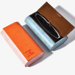 Double Layer Double Eyeglasses Case Fashion Large Capacity PU Leather Glasses Case Waterproof Sunglasses Box Men