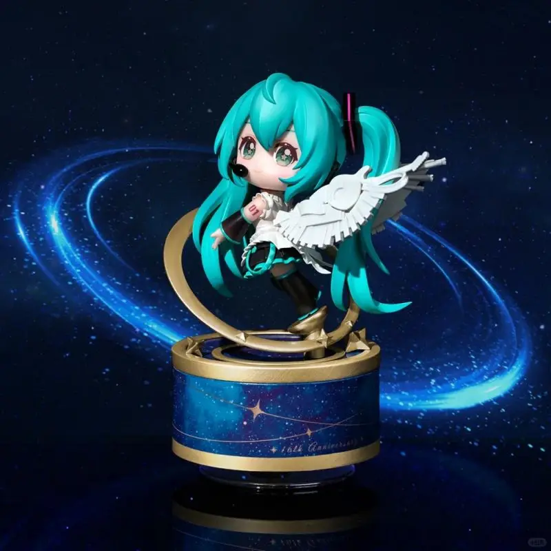 

Original Hatsune Miku Happy 16th Anniversary Q Version Action Figure Hatsune Miku Kawaii Model Decoration Collection Toy Gifts