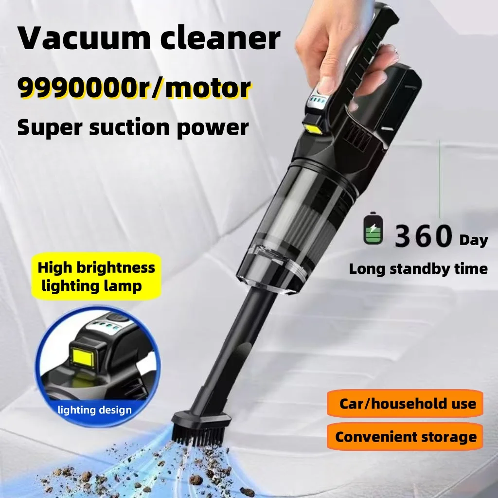 Wireless Vacuum Cleaner For Home Car Charging Strong Suction Power Handheld Carpet Window Crevice Groove Vacuum Cleaner