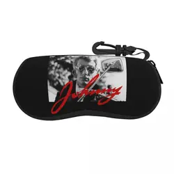Retro Vintage Johnny Hallyday Brillenkoker Afdrukken Box Rocker Tribute Zonnebrillendoos Ins Oogcontacten Case