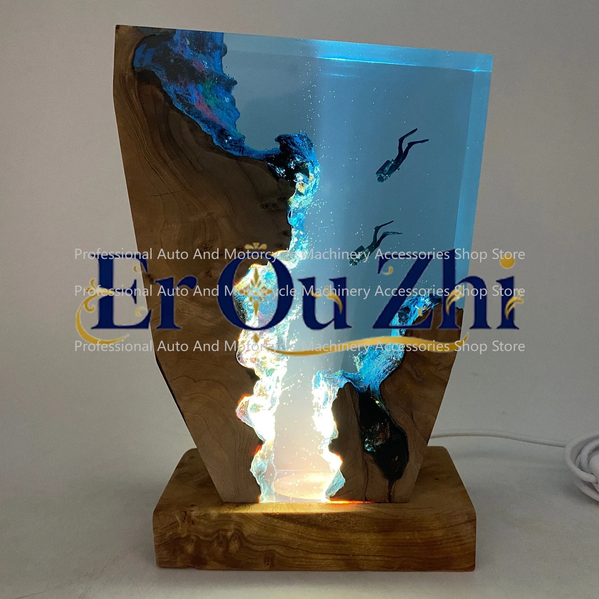 Diver Night Lights Scuba Diving Deep Sea Exploration Wood Lights Freediving Unique Decorative Gifts Christmas Gifts