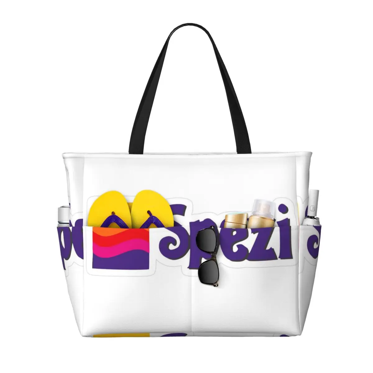 

Paulaner Spezi Logo Beach Tote Bag Sport Gym Yoga Duffle Large Tote Bag Women Travel Bag Fitness bag