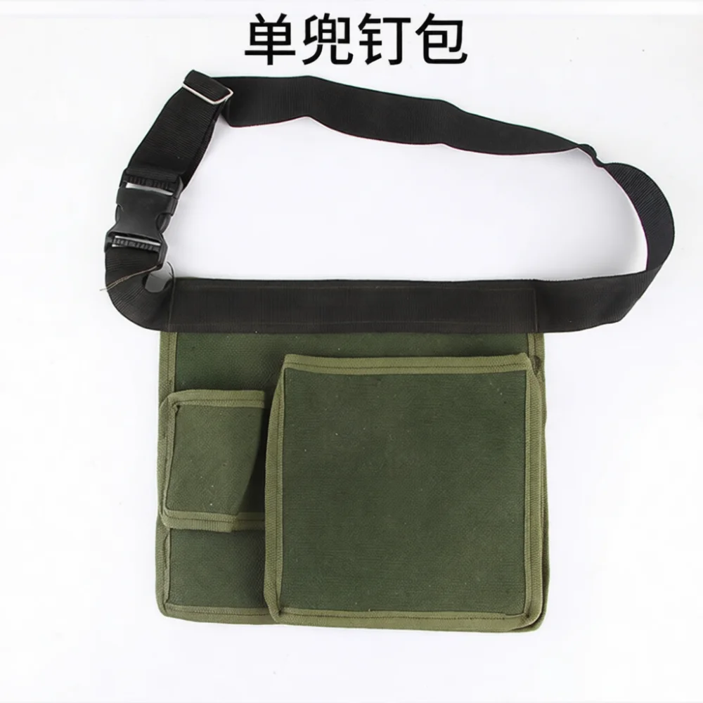 Large Capacity Canvas Storage Pouch For Quanli Hardware Electrician Maintenance Utility Tool Organizing Work Bag