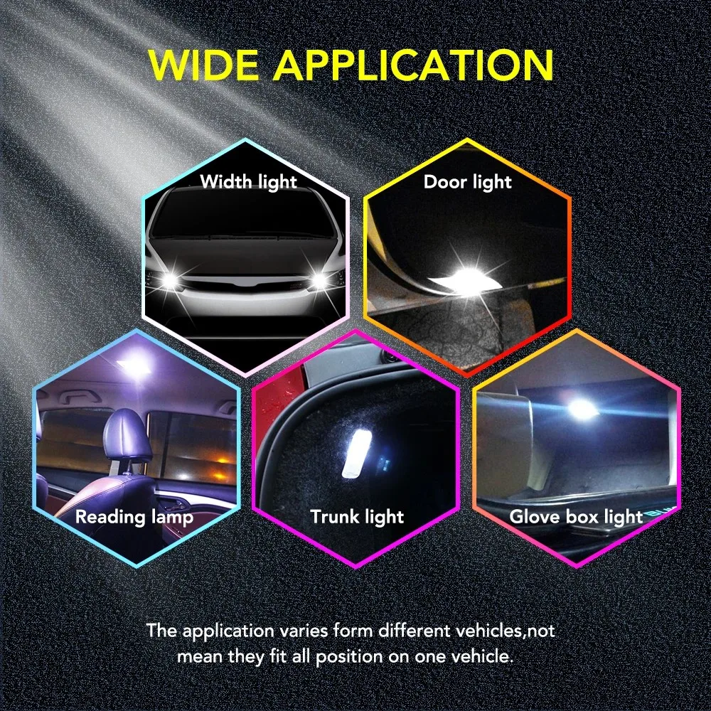 T10 LED W5W LED سيارة DRL 3030 3SMD 194 168 ضوء موضع قراءة لايت باص داخلي 12 فولت 6500 كيلو أبيض