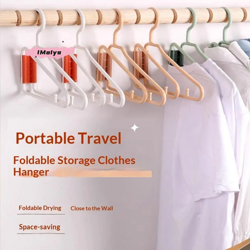 M-5Pcs Multifunktionaler Kleiderbügel, faltbar, tragbar, für Reisen, platzsparend, ultraleichte Kleiderbügel für Zuhause, Geschäftsreisen, Urlaub