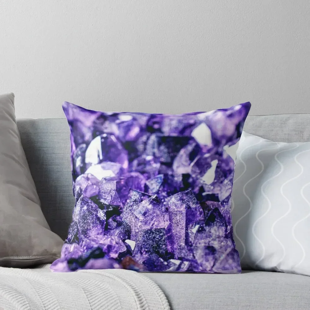 Amethyst Throw Pillow Custom Cushion Photo pillow cover christmas Custom Cushion pillow