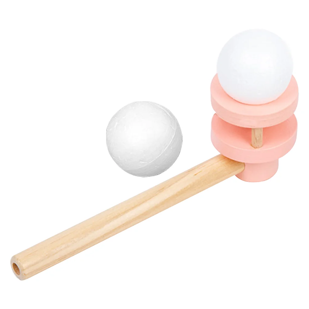 Children’s Toys Blow Ball Balancing Blowing Games Wooden Floating Balls Pipe for Kids Primary School