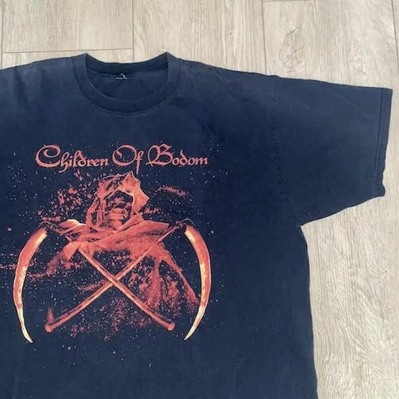 

Редкая футболка Children Of Bodom 2004, классическая футболка с металлическим ремешком Te6523