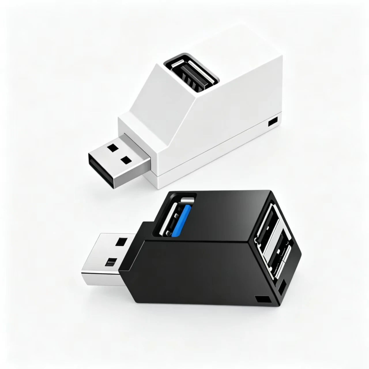 3‑Port USB‑A Splitter Hub Portable Multi‑Port USB Adapter for Laptop Desktop PC, Expand USB Ports for Mouse Keyboard Flash Drive