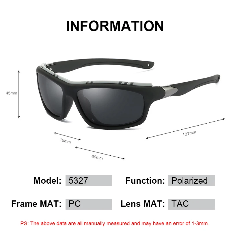 Polarized Sunglasses Men Women Sun Glasses Camping Hiking Driving Fishing Eyewear Outdoor Sports Goggles