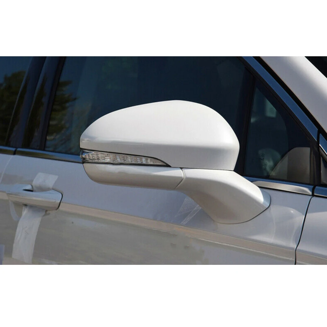 Car White Right Side Rearview Mirror Cover Cap Fit For Ford Fusion 2014 2015 2016 2017 2018 2019 2020 Accessories