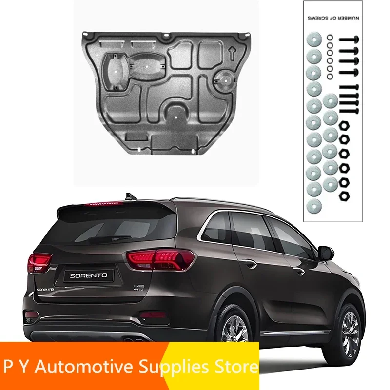 

Для Kia Sorento 2015-2018 2016 2017 защита основания двигателя Щит щитка от брызг щитка шестерни под крыло крышка щитка аксессуары