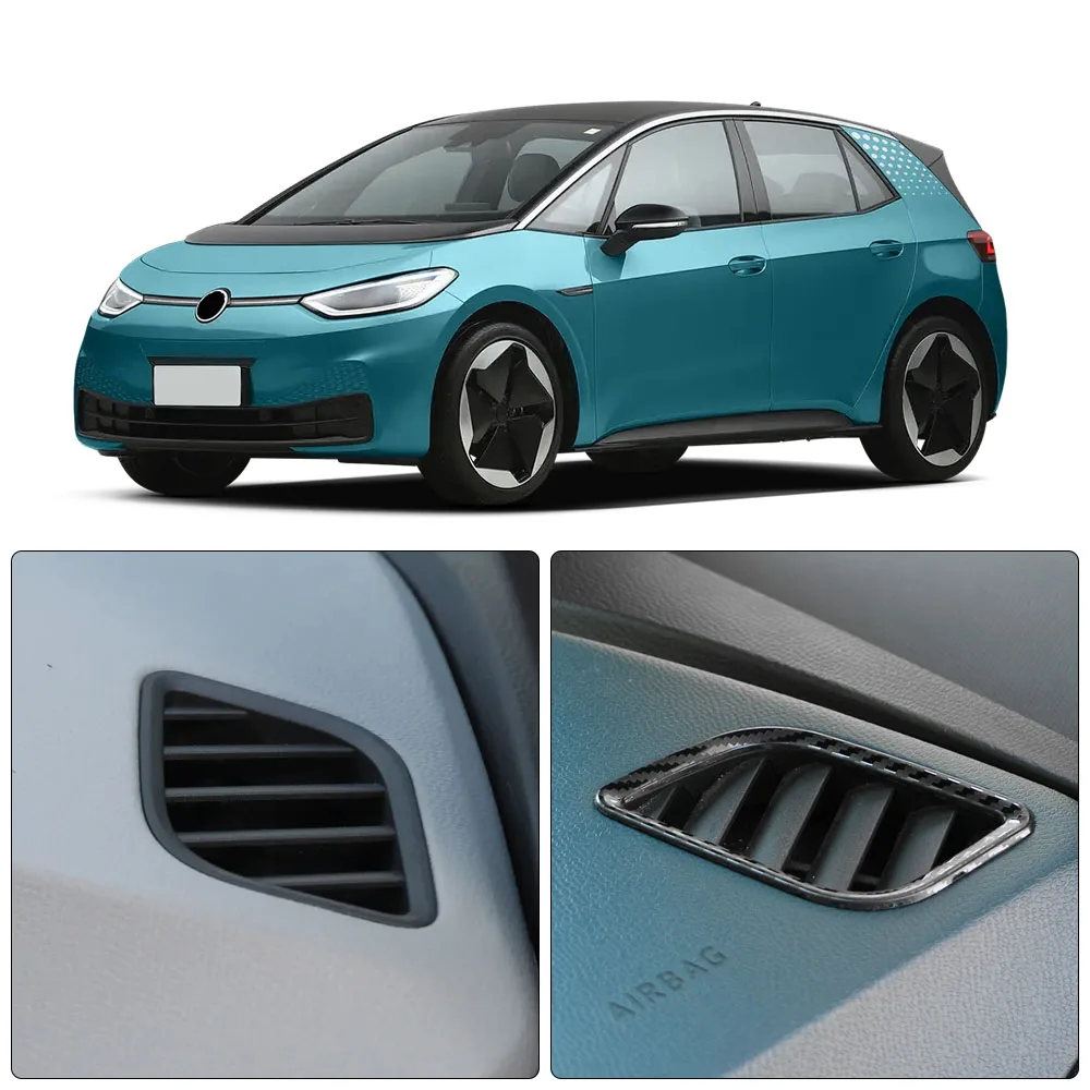

Car Front Air Vent Frame Cover For Volkswagen VW ID3 ID.3 2020-2025 LHD 2Pcs Decoration Sticker Trim Interior Accessories