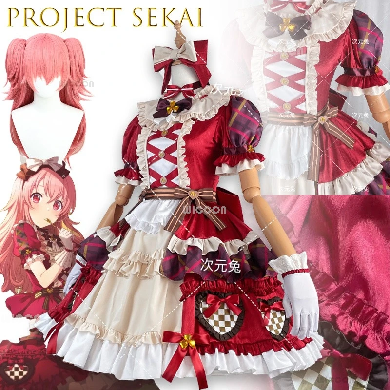 Disfraz Airi Project Sekai Momoi Airi أزياء تنكرية للنساء Airi إكسسوارات عيد الحب deguisement Adulte