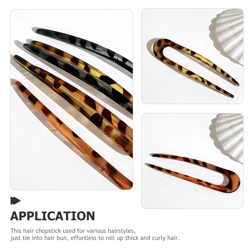 

Claw Clips Bobby Pins Women Hair Bun Shape Hairpin Smooth Edges Grasping Teeth Round Hair Stick Long Barrettes Styling