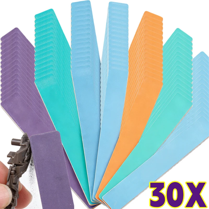 

1-30pcs Double-sided Polishing Rod Semi-rigid Sanding Sticks Handmade Models Assembled Toys Precision Detail Grinder Tools
