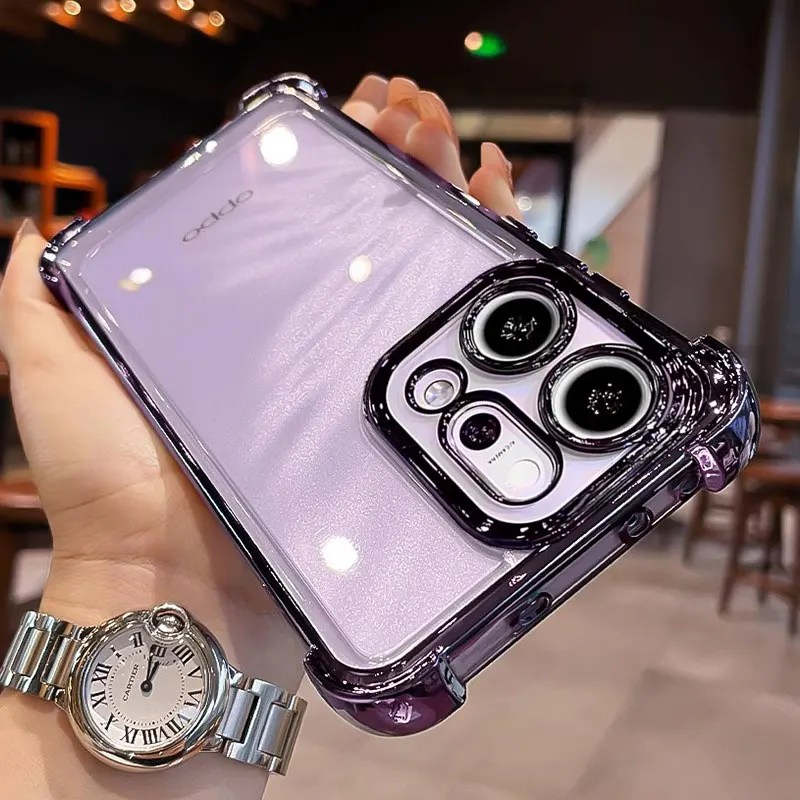 Reno14 pro Case Luxury Shockproof Armor TPU Cover For OPPO Reno 14 13 pro F 13F Phone Cases Reno14pro Fundas
