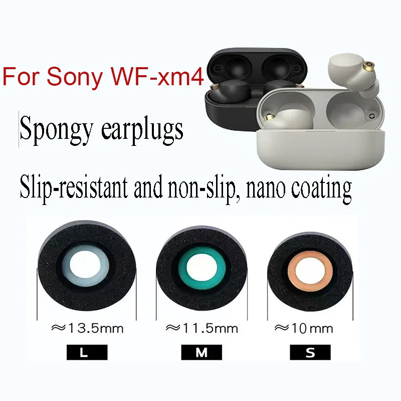 Replacement Memory Foam Ear Tips Cushion Earbuds For Sony WF-1000XM5 WF-1000XM4 WF-1000XM3 Eartips Anti Slip Earphone Earplugs