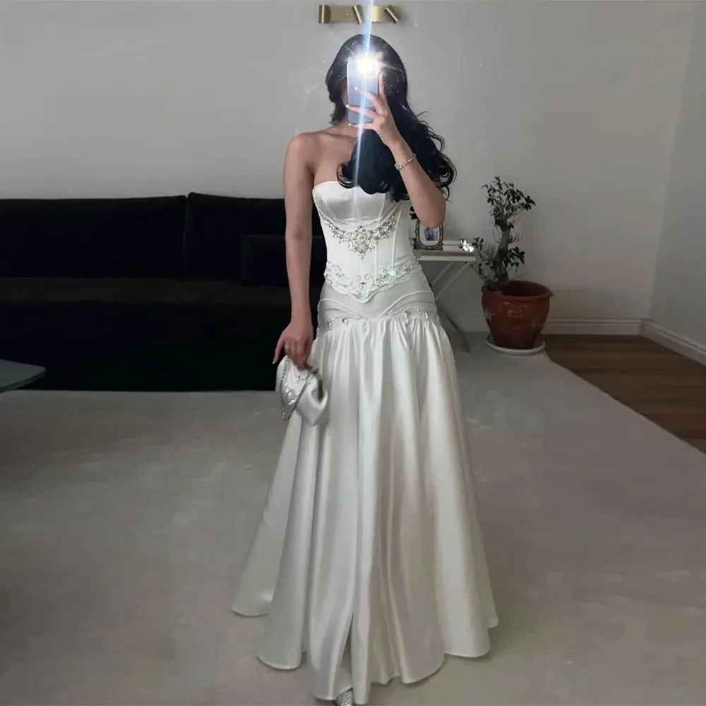 

Элегантное вечернее платье трапециевидной формы без бретелек по индивидуальному заказу, современные модные платья знаменитостей, высокое качество, платья на заказ