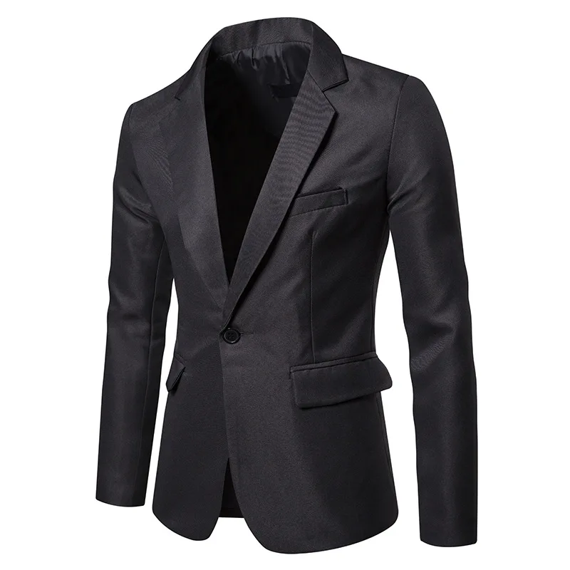 Königsblauer Blazer Männer Freizeit anzug feste Farbe Herren Blazer Jacken mantel xxxl Größe Einzel knopf b10