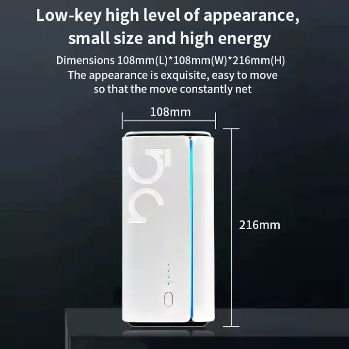 Modem Ethernet 5G CPE Pro, Modem Sim 5G CPE Pro WiFi 7 Router BE7200 ganda 2.5G NFC 4G LTE Cat19