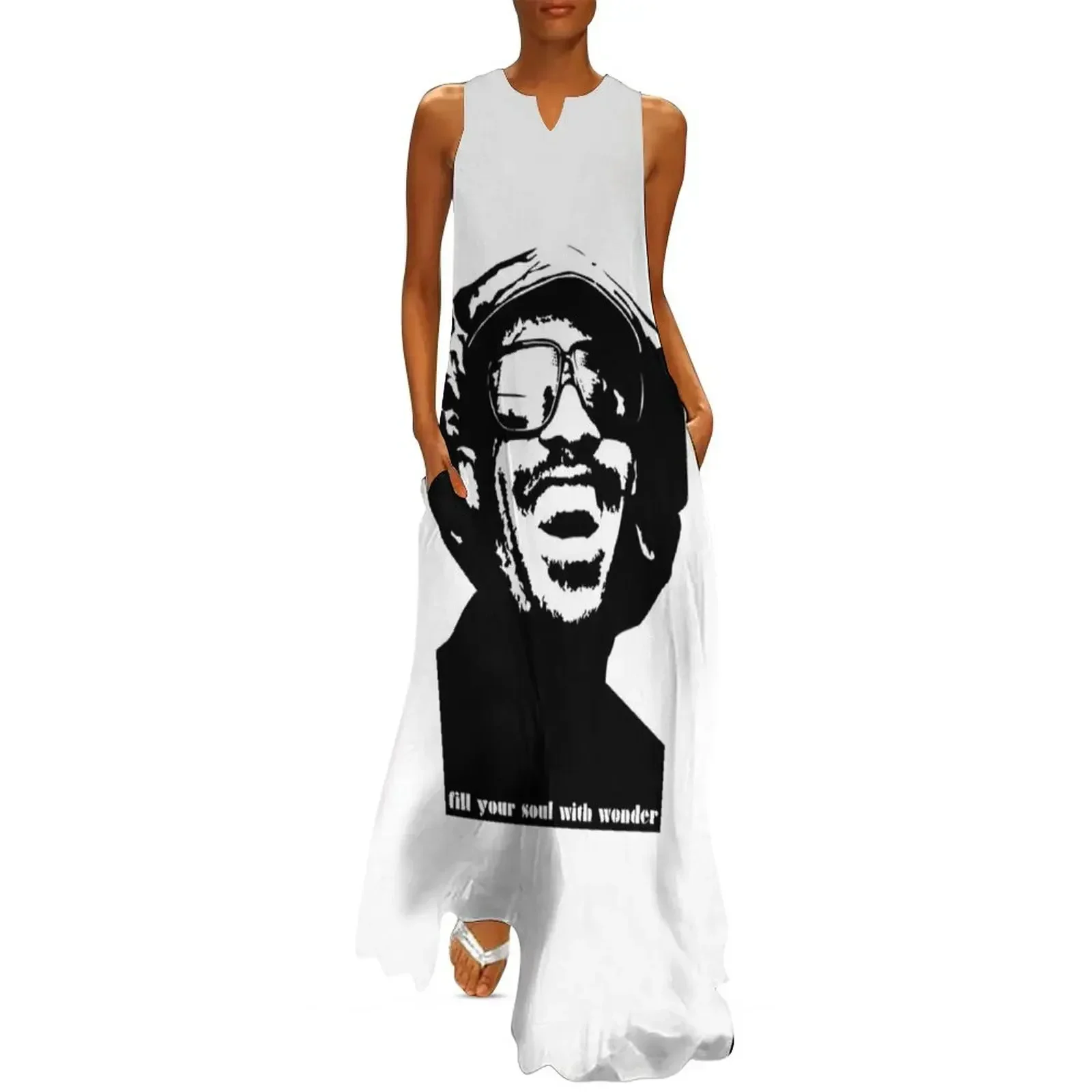 

stevie wonder- fill your soul with wonder Long Dress cute dress chic and elegant woman dress dresses with long sleeves