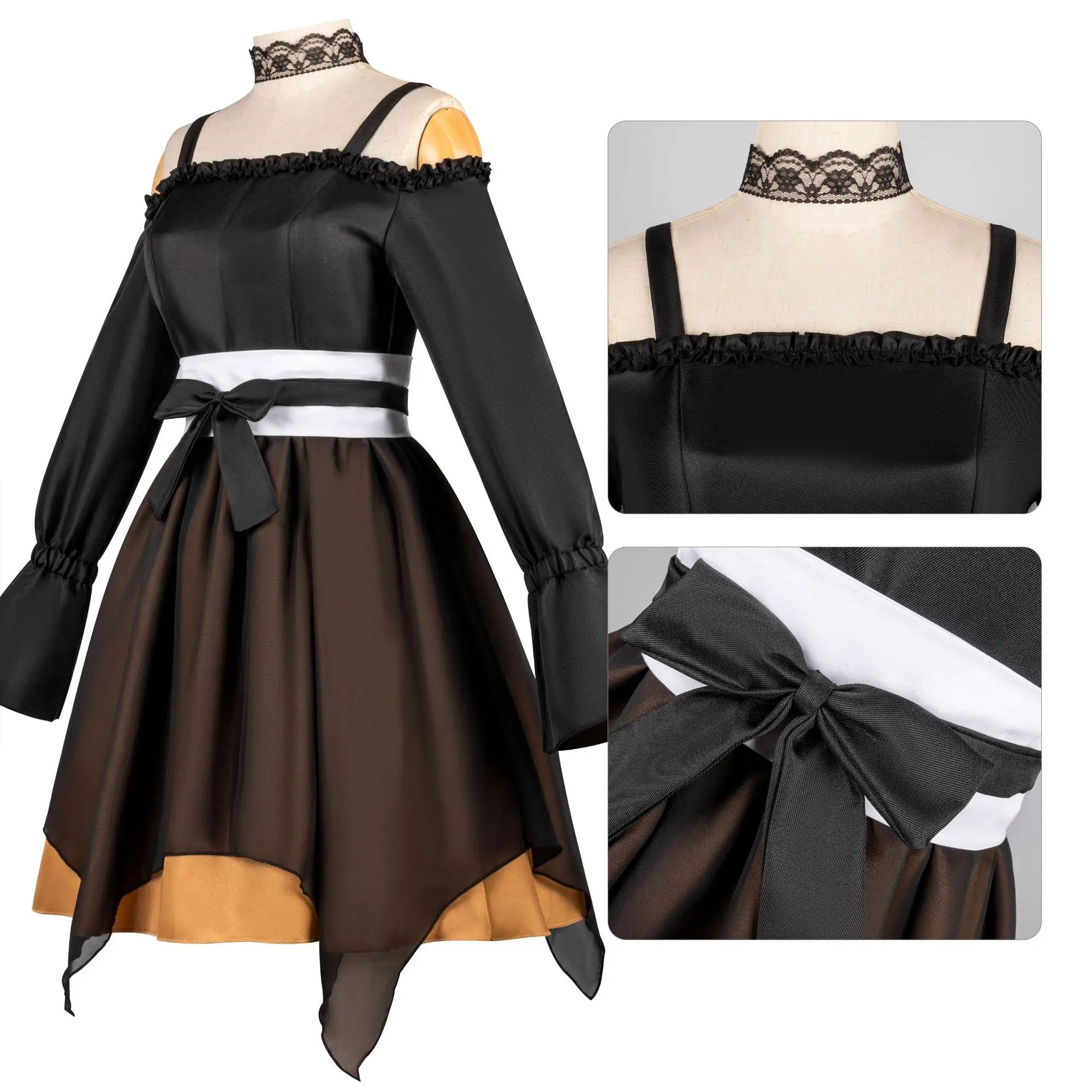 أزياء الخطة العالمية التأثيرية لشخصيات الرسوم المتحركة أكيبا ماهو، هياما هينا، يوزوكي هينا، أساكي سورا، وأساكا ميزوكي.