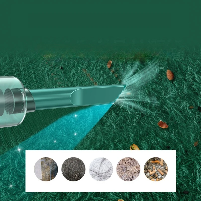 高吸引車載ワイヤレス掃除機 ポータブルハンドヘルド乾湿両用集塵機 コードレス 家庭 車両両用 ミニ掃除機