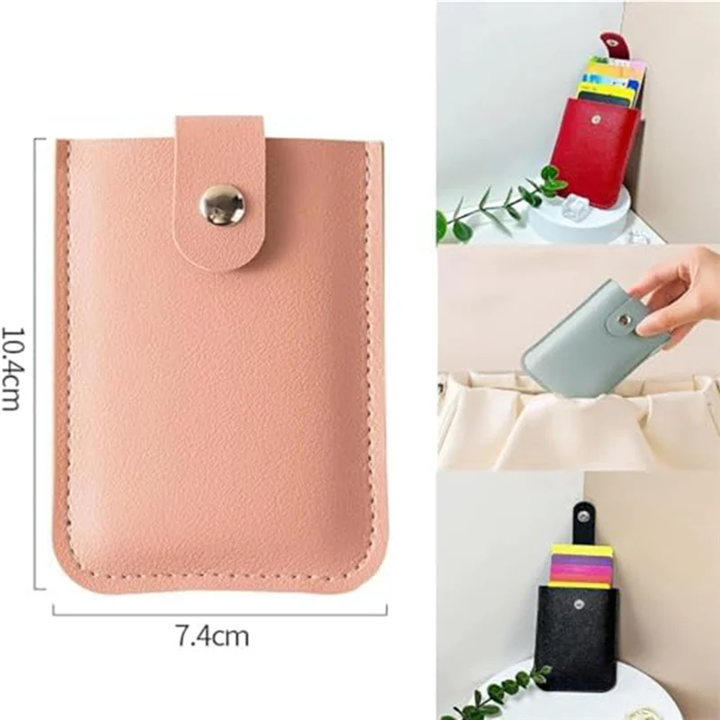 M15K-8 Piece Cardcarie - Pull-Out Card Organizer As Shown PU Stackable Pull-Out Card Holder
