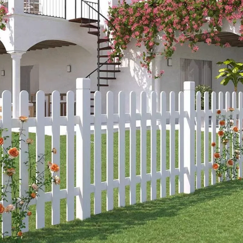 

5pcs Solid Wood Fences Gates Partitions Outdoor Garden Railings Corrosion-resistant Wood Fences Patio and Villa Fences