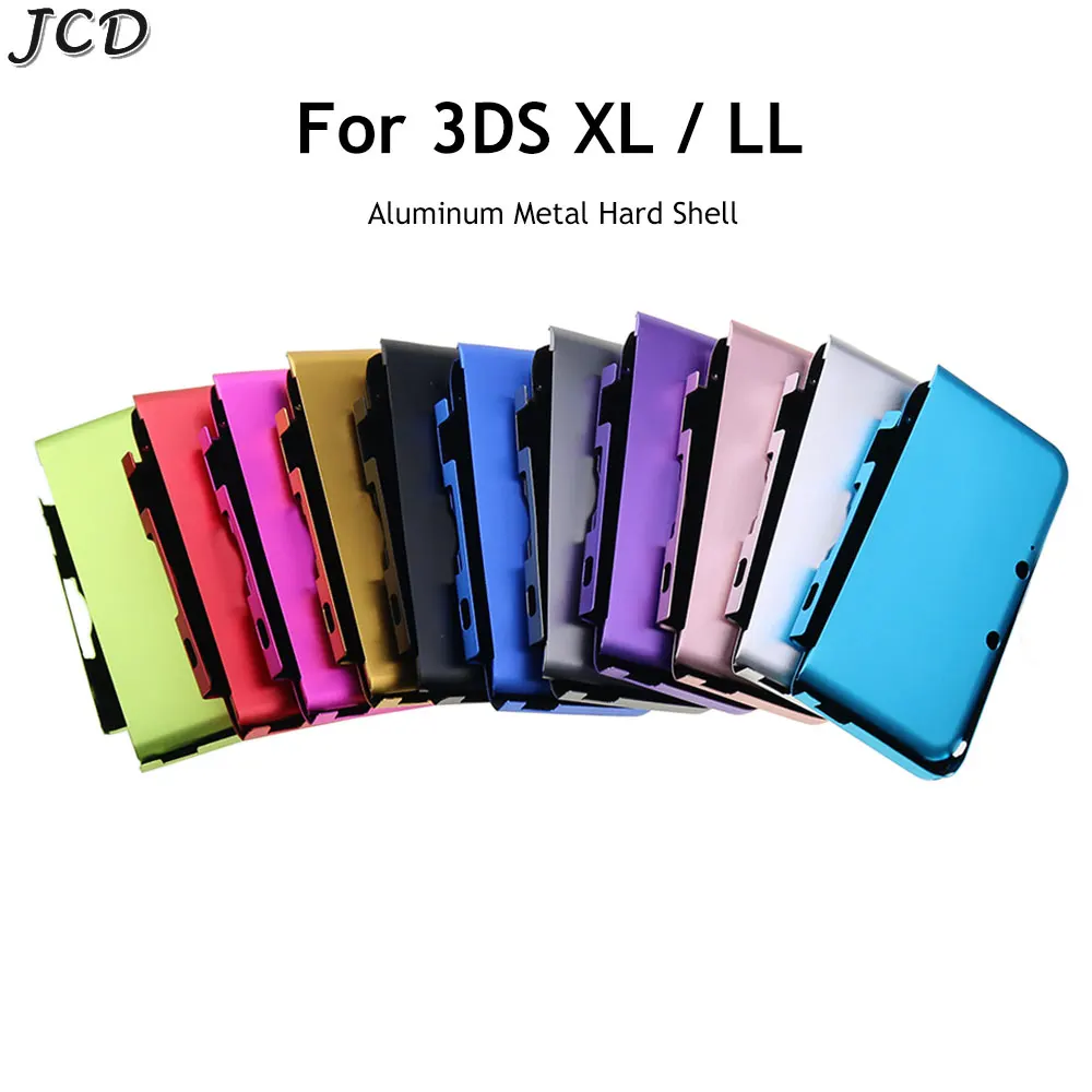 JCD  Aluminum Metal Hard Case Protective Cover For 3DS XL LL 3DSXL 3DSLL Top Bottom Front Back Housing Shell Faceplate Cover