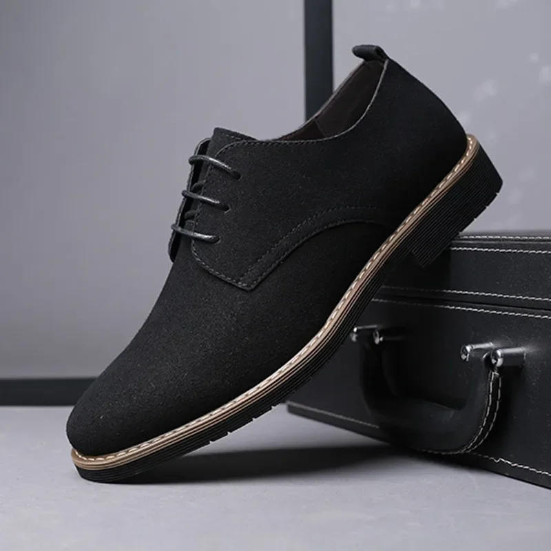 men casual shoes lace up oxfords business formal dress leather brogue shoes derby shoe black platform sneakers zapatos hombre