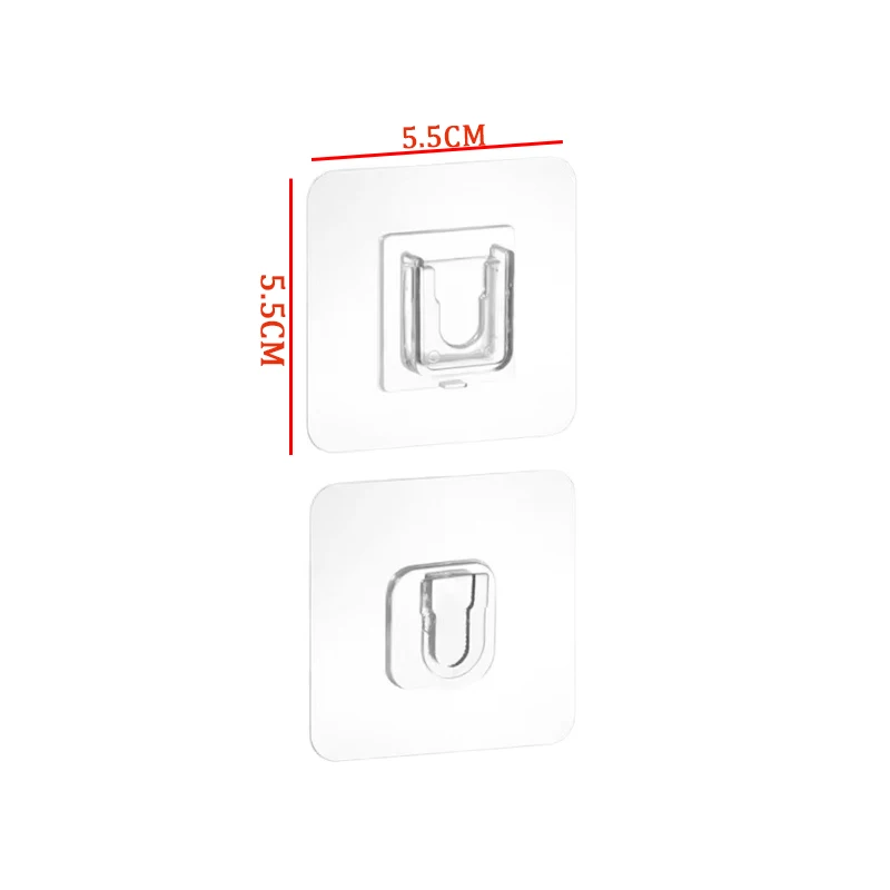 1-10Pairs Dubbelzijdig Zelfklevende Muur Haken Transparante Zuignap Sucker Haken Slaapkamer Keuken Multifunctionele Organizer houders