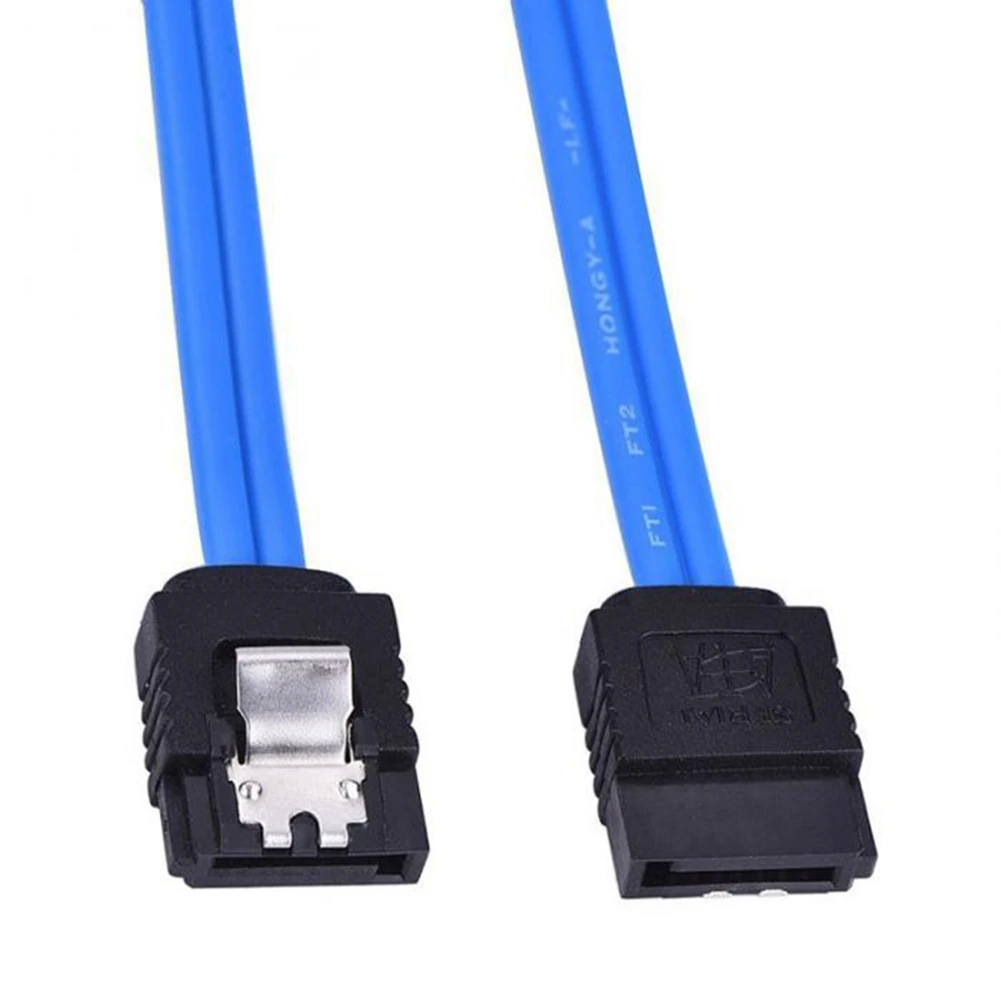 Compatible 10 Pieces of Sata3.0 Solid State Drive Serial Port Data Cable with Lock Sata Cable 3.0 Data Cable Series 6Gb/S 40cm
