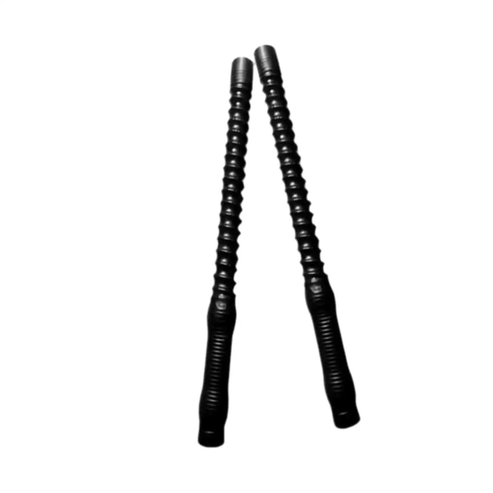 2x Fitness Bar Sticks Battle Rope Instead Nonslip Handle Steel Exercise for Men Women Professional 20 inch Spring Sticks