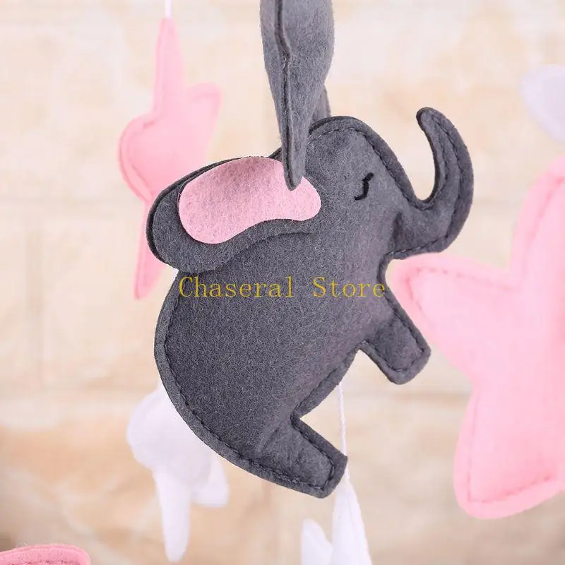 E7ce baby Crib vilt sterren muzikale mobiele rammelaar kinderbedje wind bed bel Kids Room Hanging Decor