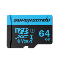 Supersonic High Speed Mini SD Memory Card 256GB Class 10 Micro TF flash usb pen drive card  32GB 64GB 128GB for Smartphone