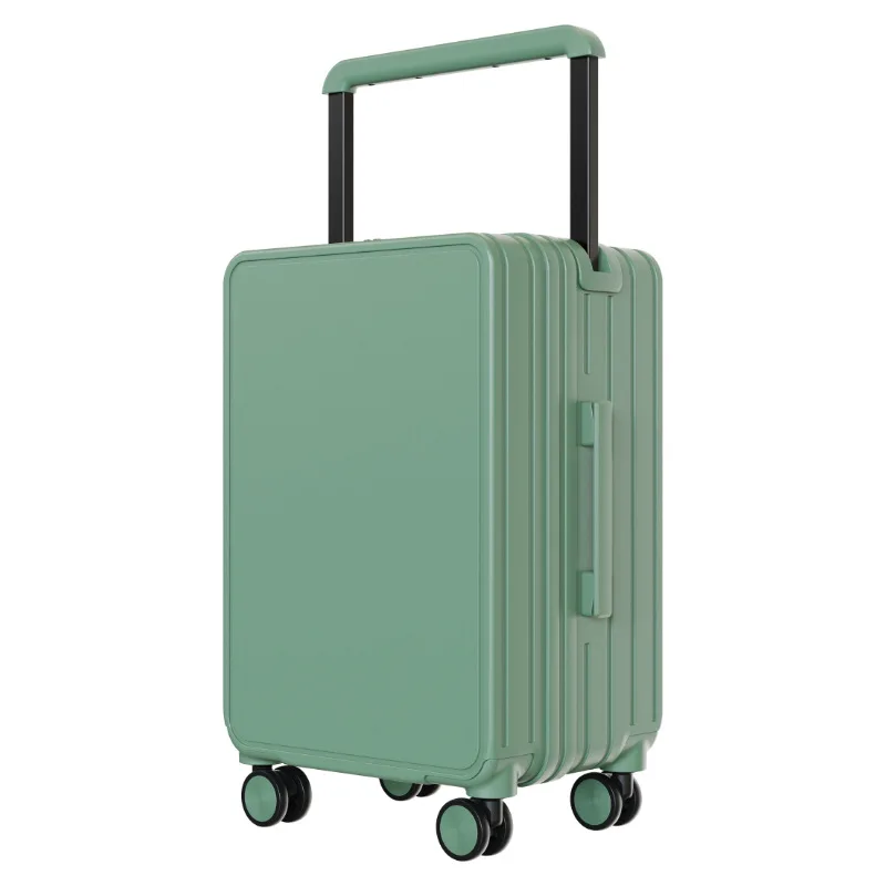 Large Capacity Wide Trolley Case Fashion Business Business Trip 20-Inch Boarding Bag Universal Wheel Mute Luggage USB Charging